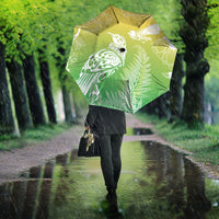 Aotearoa Maori Mahuru Tui With Pikawakawa Umbrella Spring Time LT7 - Polynesian Pride