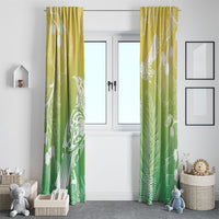 Aotearoa Maori Mahuru Tui With Pikawakawa Window Curtain Spring Time LT7 - Polynesian Pride