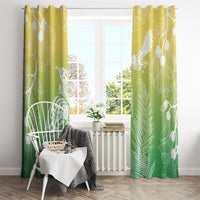 Aotearoa Maori Mahuru Tui With Pikawakawa Window Curtain Spring Time LT7 - Polynesian Pride