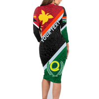 personalised-penama-and-papua-new-guinea-day-family-matching-long-sleeve-bodycon-dress-and-hawaiian-shirt-emblem-mix-style