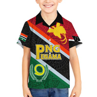 personalised-penama-and-papua-new-guinea-day-kid-hawaiian-shirt-emblem-mix-style