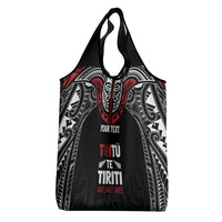 Aotearoa Maori Personalized Grocery Bag Toitu Te Tiriti Ake! Ake! Ake!