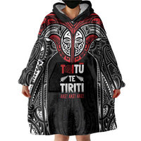 Aotearoa Maori Personalized Wearable Blanket Hoodie Toitu Te Tiriti Ake! Ake! Ake!