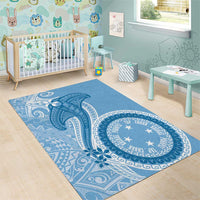 Micronesia FSM Area Rug Shark and Manta Classic Style