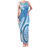 Micronesia FSM Family Matching Tank Maxi Dress and Hawaiian Shirt Shark and Manta Classic Style