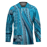 Pasifika Women's Day - Samoa Siapo Malu Tattoo Inspired Hockey Jersey Turquoise