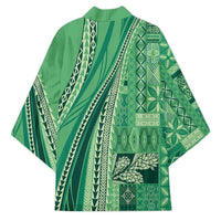 Pasifika Women's Day - Samoa Siapo Malu Tattoo Inspired Kimono Jade
