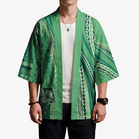 Pasifika Women's Day - Samoa Siapo Malu Tattoo Inspired Kimono Jade