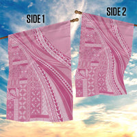 Pasifika Women's Day - Samoa Siapo Malu Tattoo Inspired Garden Flag Pink