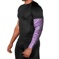 Pasifika Women's Day - Samoa Siapo Malu Tattoo Inspired Arm Sleeves Lavender LT7 - Polynesian Pride