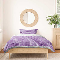 Pasifika Women's Day - Samoa Siapo Malu Tattoo Inspired Bedding Set Lavender