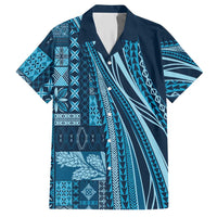 Pasifika Women's Day - Samoa Siapo Malu Tattoo Inspired Hawaiian Shirt Navy Blue LT7 Navy Blue - Polynesian Pride