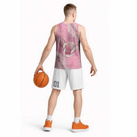 Hawaii Maui Island Flowers Lei Basketball Jersey Lokelani Rose Pink