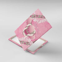 Hawaii Maui Island Flowers Lei Canvas Wall Art Lokelani Rose Pink