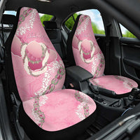 Hawaii Maui Island Flowers Lei Car Seat Cover Lokelani Rose Pink