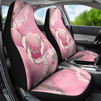 Hawaii Maui Island Flowers Lei Car Seat Cover Lokelani Rose Pink