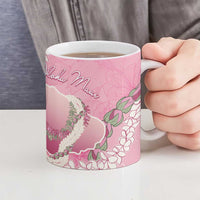 Hawaii Maui Island Flowers Lei Ceramic Mug Lokelani Rose Pink LT7 - Polynesian Pride