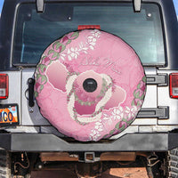 Hawaii Maui Island Flowers Lei Spare Tire Cover Lokelani Rose Pink