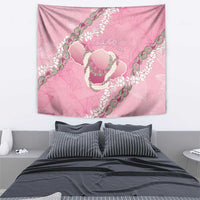 Hawaii Maui Island Flowers Lei Tapestry Lokelani Rose Pink