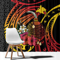 Personalized Milne Bay Window Curtain PNG Lime Pot with Oro Tapa