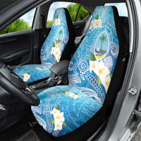 Hafa Adai Guam Chamorro Personalized Car Seat Cover Ocean Blue Latte Stone with Guasali - Polynesian Pride