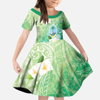 Hafa Adai Guam Chamorro Personalized Family Matching Summer Maxi Dress and Hawaiian Shirt Summer Green Latte Stone with Guasali - Polynesian Pride
