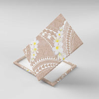 Polynesian Vintage Floral Canvas Wall Art Beige Motifs - Polynesian Pride