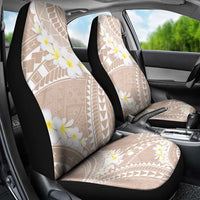 Polynesian Vintage Floral Car Seat Cover Beige Motifs - Polynesian Pride