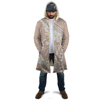 Polynesian Vintage Floral Cloak Beige Motifs - Polynesian Pride