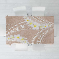 Polynesian Vintage Floral Tablecloth Beige Motifs - Polynesian Pride