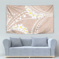 Polynesian Vintage Floral Tapestry Beige Motifs - Polynesian Pride