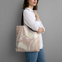 Polynesian Vintage Floral Tote Bag Beige Motifs - Polynesian Pride