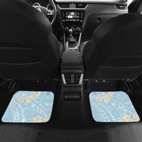 Polynesian Vintage Floral Car Mats Azure Motifs - Polynesian Pride