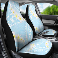 Polynesian Vintage Floral Car Seat Cover Azure Motifs - Polynesian Pride