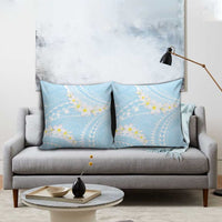 Polynesian Vintage Floral Pillow Cover Azure Motifs - Polynesian Pride