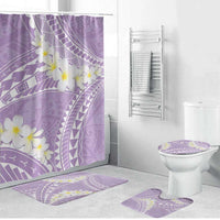 Polynesian Vintage Floral Bathroom Set Lavender Motifs - Polynesian Pride