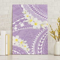 Polynesian Vintage Floral Canvas Wall Art Lavender Motifs - Polynesian Pride