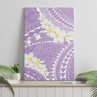 Polynesian Vintage Floral Canvas Wall Art Lavender Motifs - Polynesian Pride