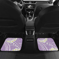 Polynesian Vintage Floral Car Mats Lavender Motifs - Polynesian Pride