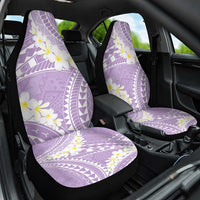 Polynesian Vintage Floral Car Seat Cover Lavender Motifs - Polynesian Pride