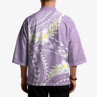 Polynesian Vintage Floral Kimono Lavender Motifs - Polynesian Pride