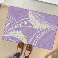 Polynesian Vintage Floral Rubber Doormat Lavender Motifs - Polynesian Pride