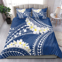 Polynesian Vintage Floral Bedding Set Navy Blue Motifs - Polynesian Pride