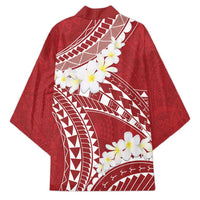 Polynesian Vintage Floral Kimono Scarlet Motifs - Polynesian Pride