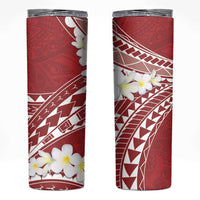 Polynesian Vintage Floral Skinny Tumbler Scarlet Motifs - Polynesian Pride