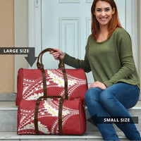 Polynesian Vintage Floral Travel Bag Scarlet Motifs - Polynesian Pride