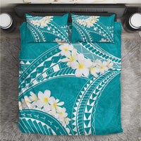 Polynesian Vintage Floral Bedding Set Teal Motifs - Polynesian Pride