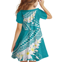 Polynesian Vintage Floral Family Matching Mermaid Dress and Hawaiian Shirt Teal Motifs - Polynesian Pride