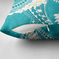 Polynesian Vintage Floral Pillow Cover Teal Motifs - Polynesian Pride