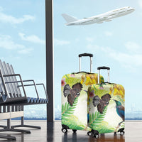 New Zealand Maori Mahuru Luggage Cover Tui With Pikawakawa Spring Colors LT7 - Polynesian Pride